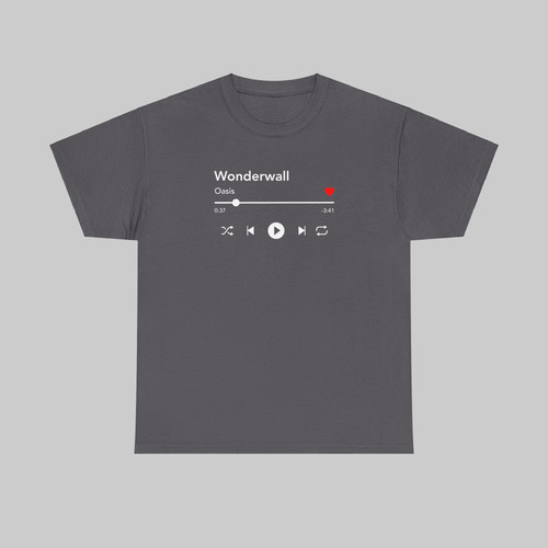 Oasis WONDERWALL Tシャツ グレー Oasis - Wonderwall - T-Shirt | Funny Fashion