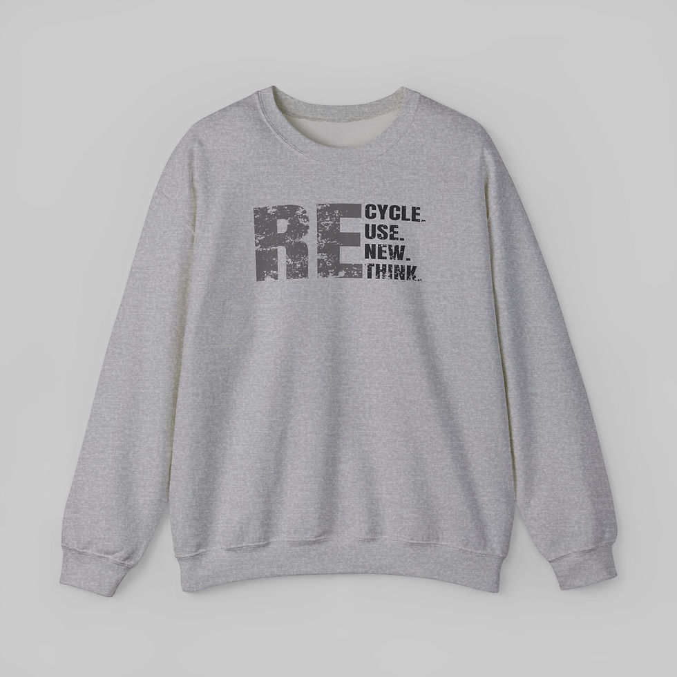 Thumbnail: Re-Cycle, Use, New, Think Sweatshirt