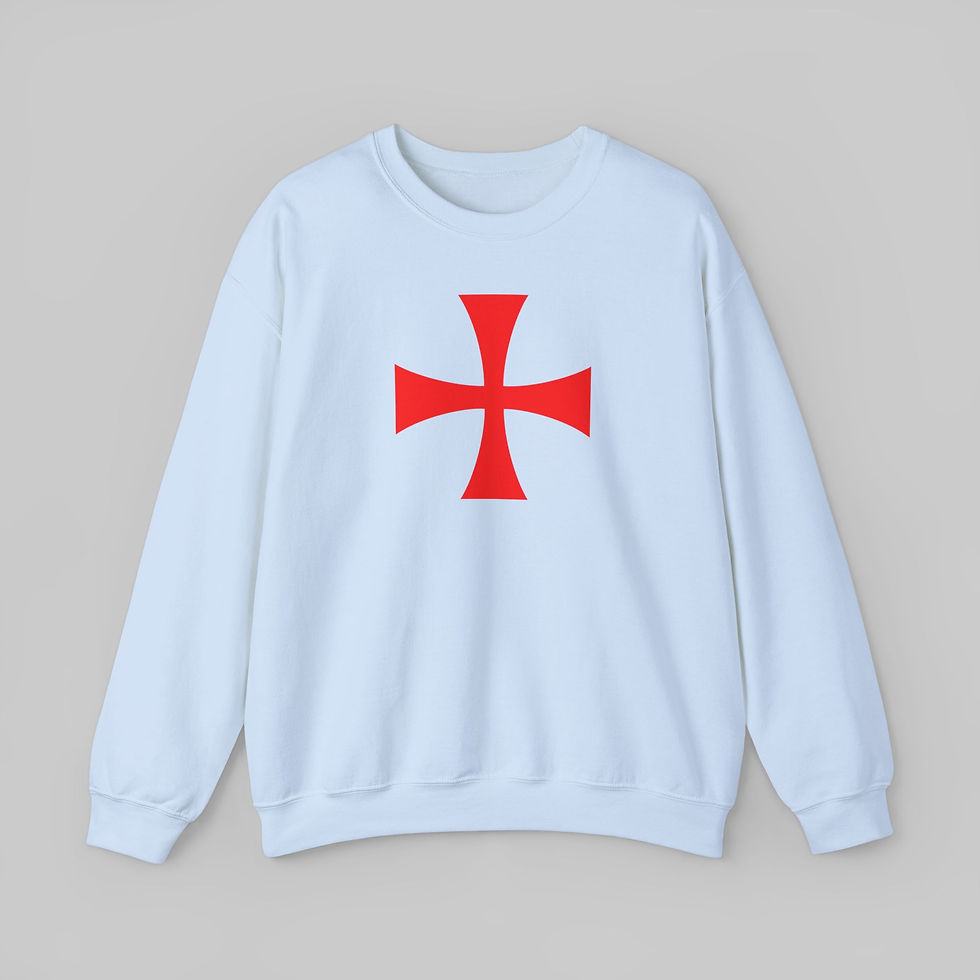 Thumbnail: Knights Templar Cross Sweatshirt
