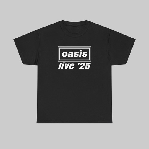 UK限定 oasis live '25 Tシャツ 黒 Tシャツ Logo 【UKデザイン】 BLACK | Oasis Live '25 JAPAN