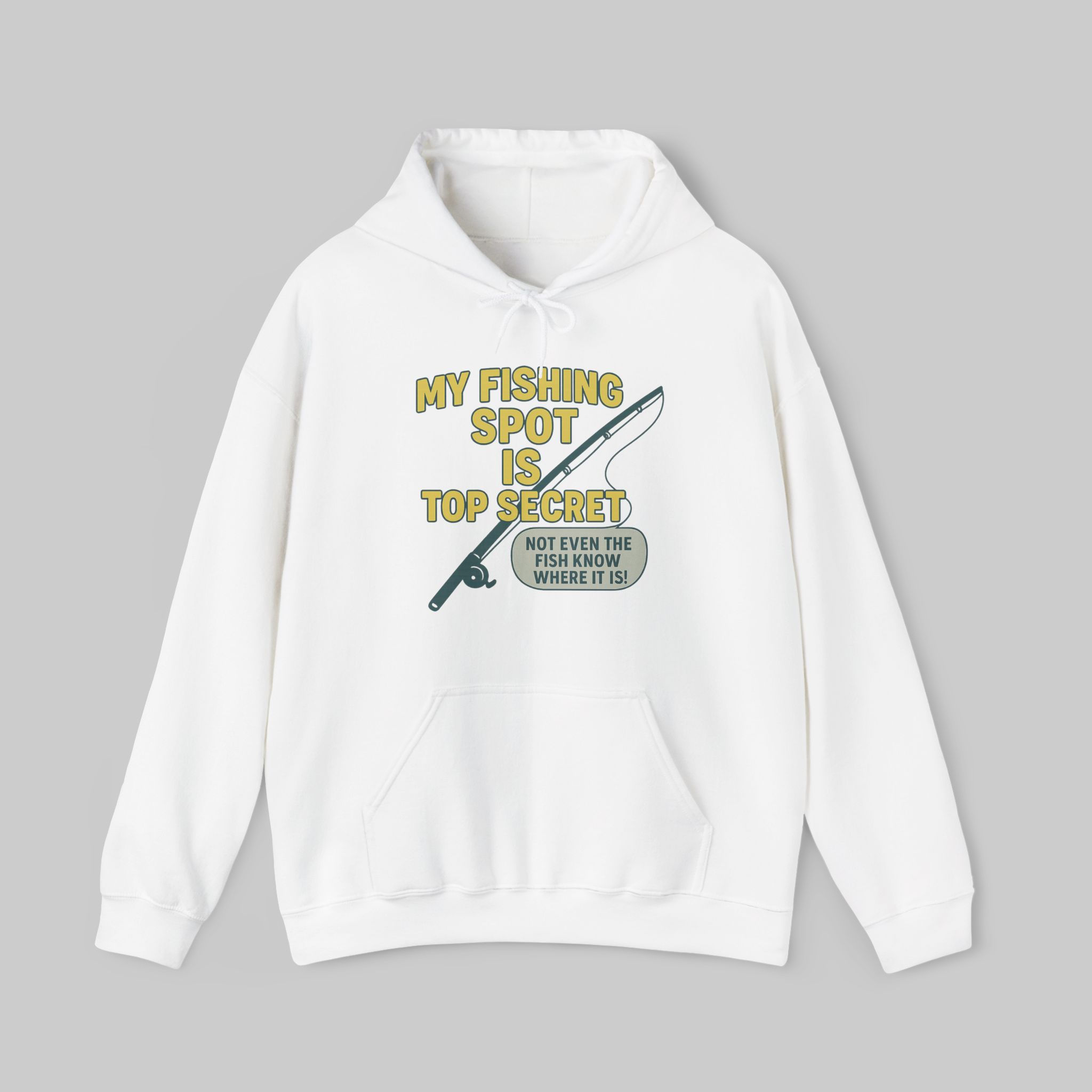 My Fishing Spot is Top Secret Hoodie