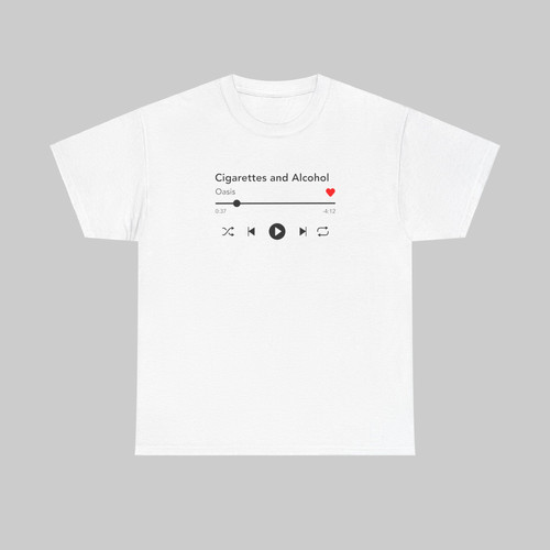 Oasis - Cigarettes and Alcohol - T-Shirt | Funny Fashion