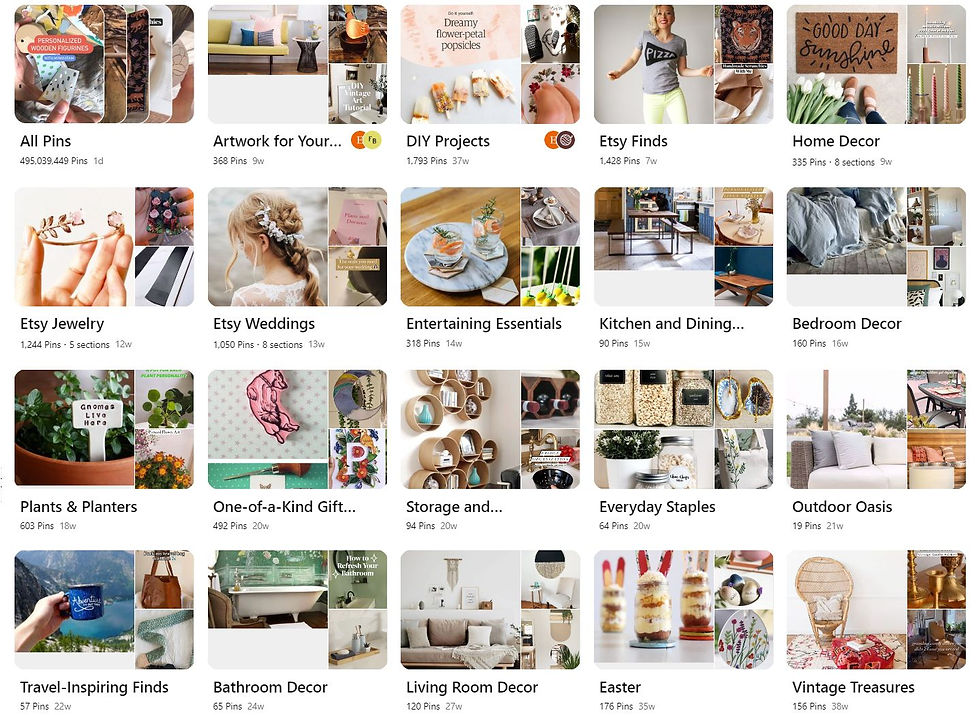 Pinterest Marketing Strategies - Create Carefully Tailored Boards