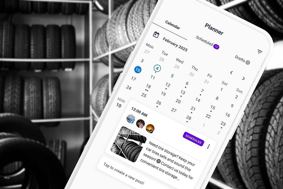 Post Regularly Car Tire Businesses
