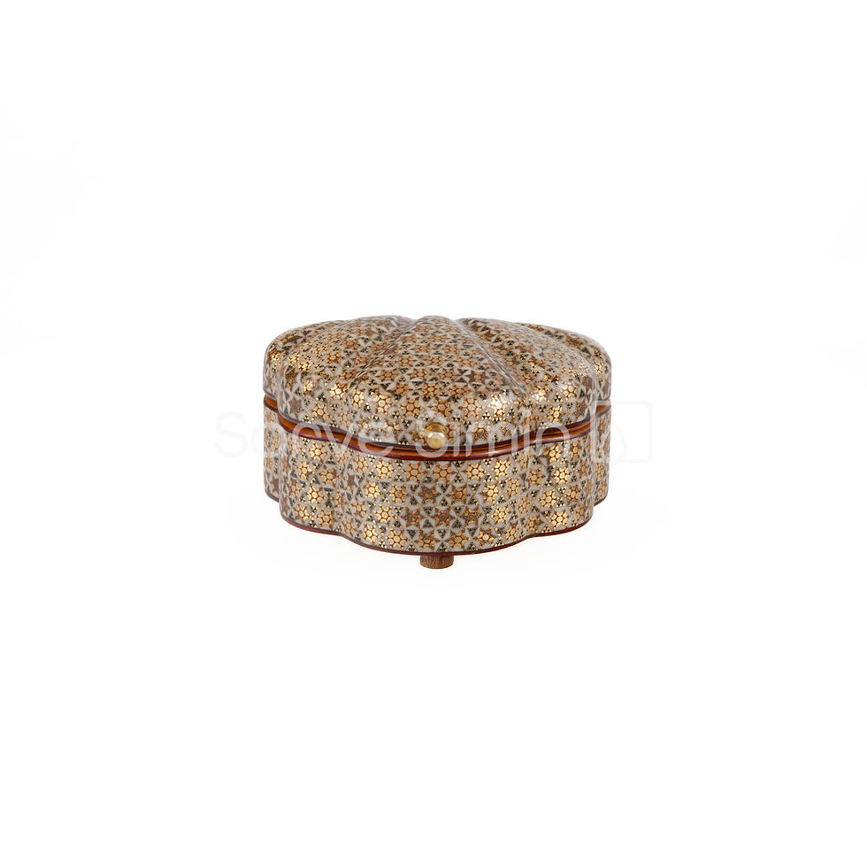 Khatam, Jewellery box, Shell, Schmuckkasten, Persian inlaying