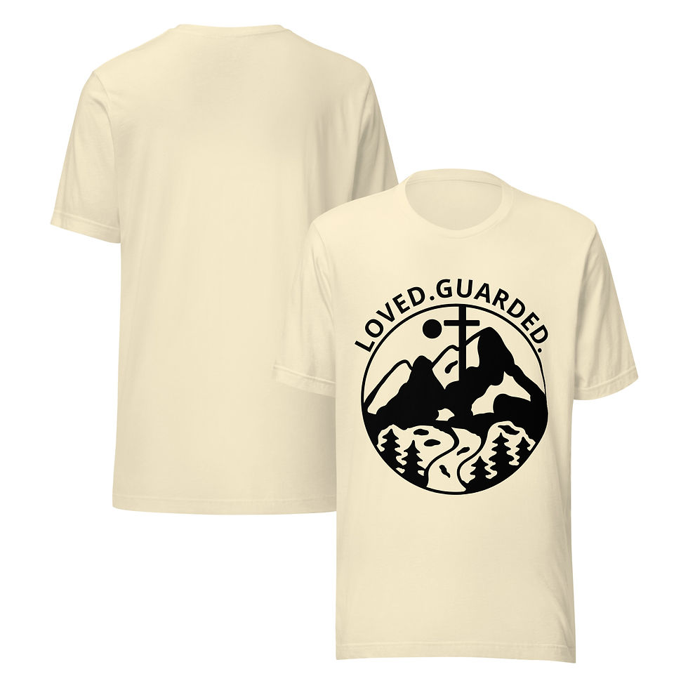 Thumbnail: Christian Designs Loved Guarded Unisex T-Shirt