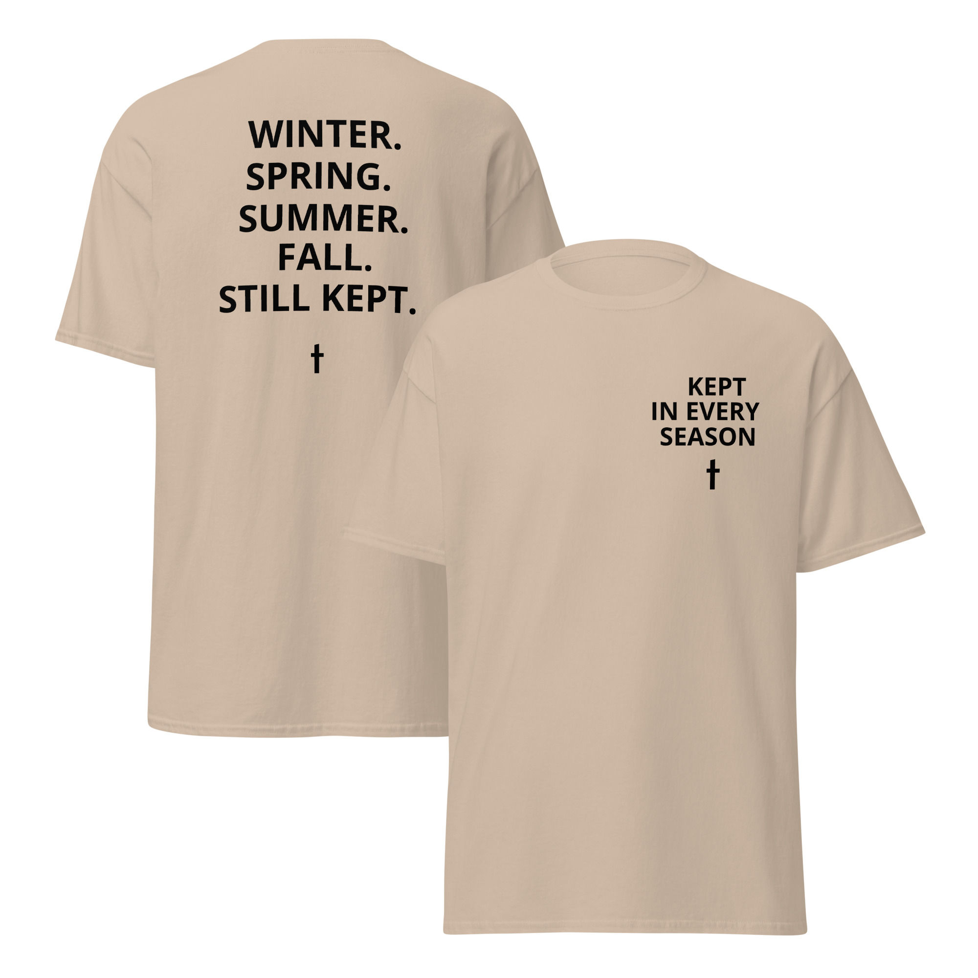 Christian Designs Kept in Every Season Men's tee, 100% cotton