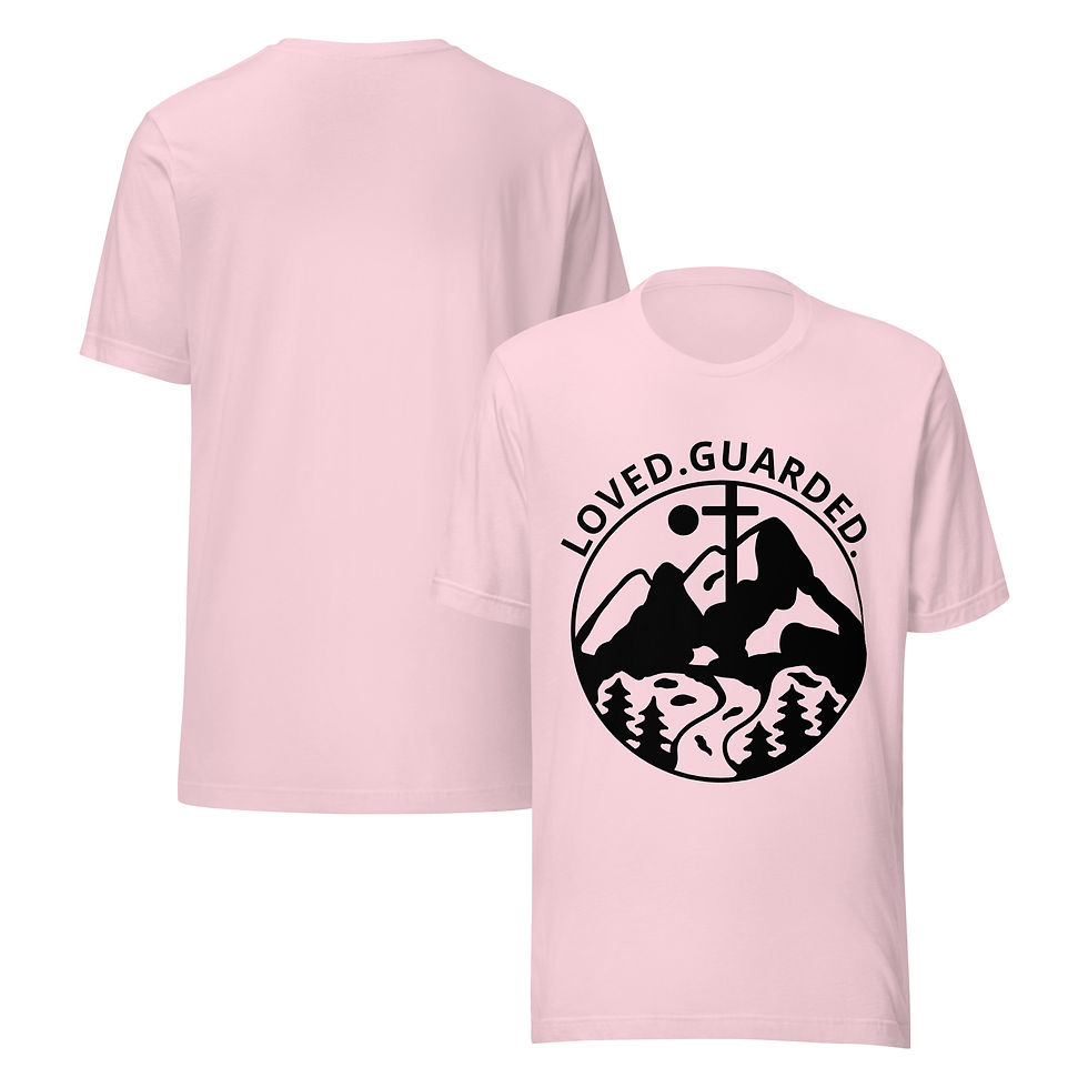 Thumbnail: Christian Designs Loved Guarded Unisex T-Shirt