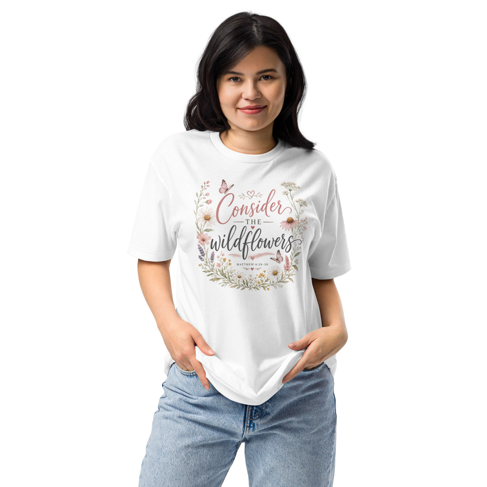 Christian Designs Consider the Wild Flowers Women's T-Shirt