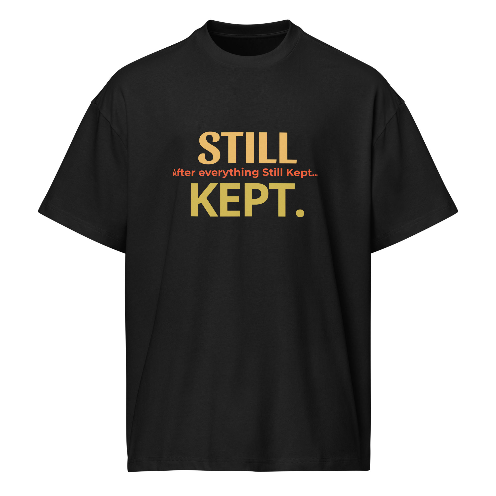 Christian Designs Still Kept Men’s box tee, 100% ring-spun cotton