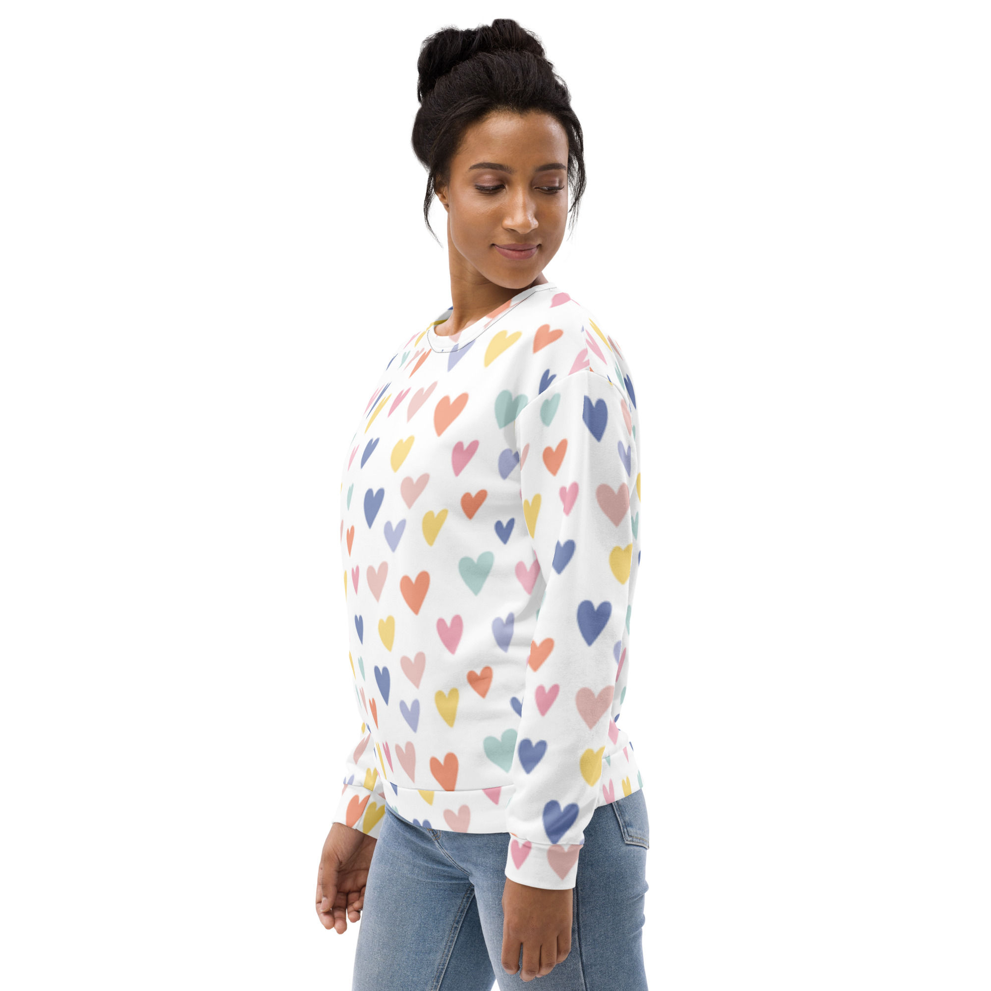 Heart Print Women's Sweatshirt