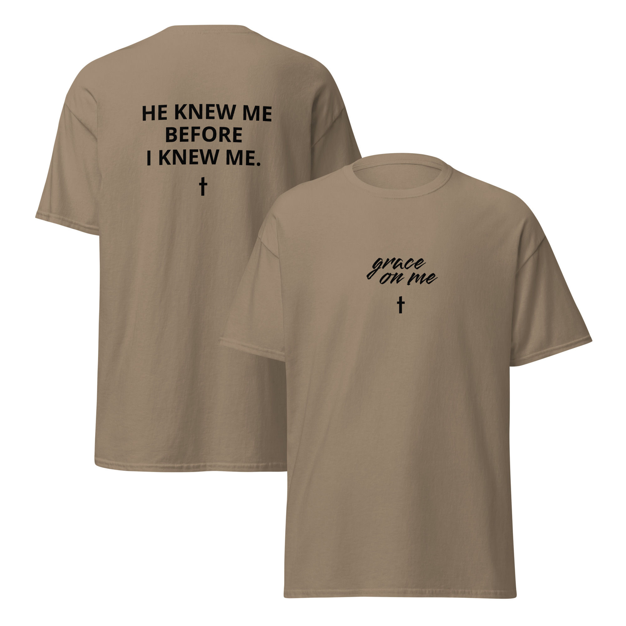 Christian Designs Grace on me Men's Tee, 100% cotton, more colors