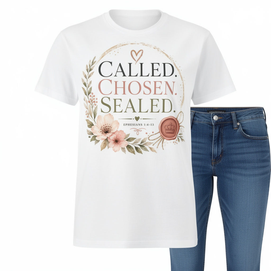 Christian Designs Called Chosen Sealed Women’s t-shirt