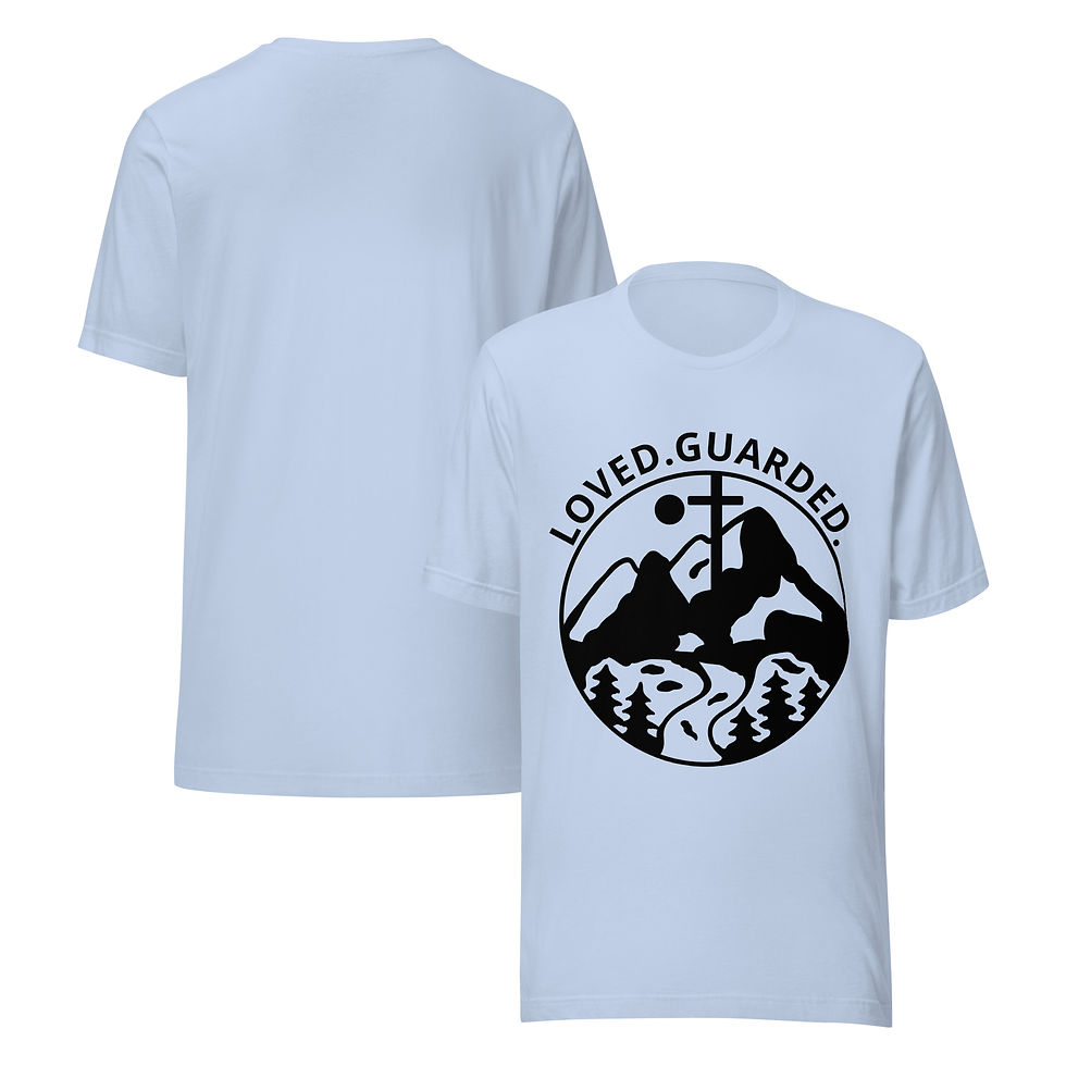 Thumbnail: Christian Designs Loved Guarded Unisex T-Shirt