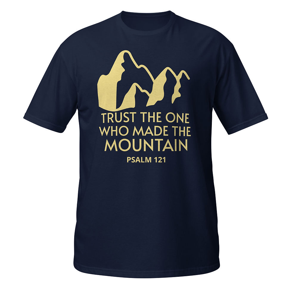 Thumbnail: Christian Designs Trust the One Who Made the Mountain Unisex T-Shirt