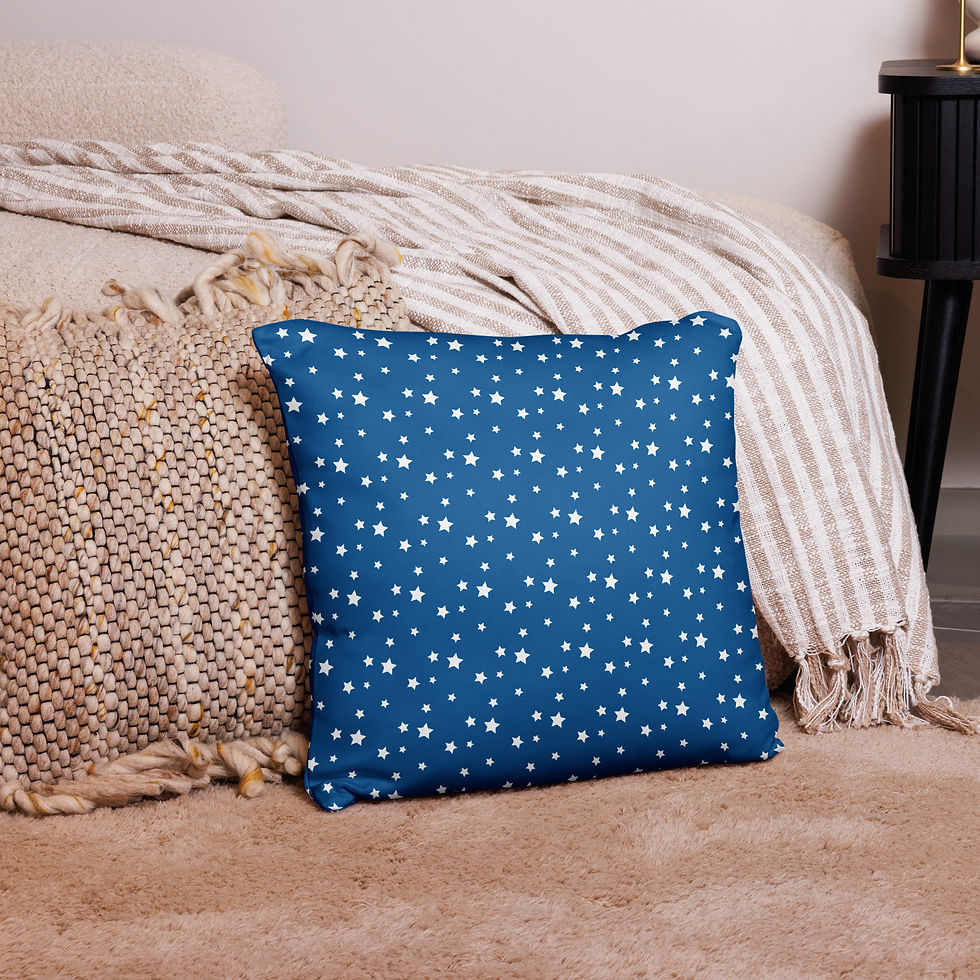 Thumbnail: Star All-Over Print Throw Pillow 18X18"