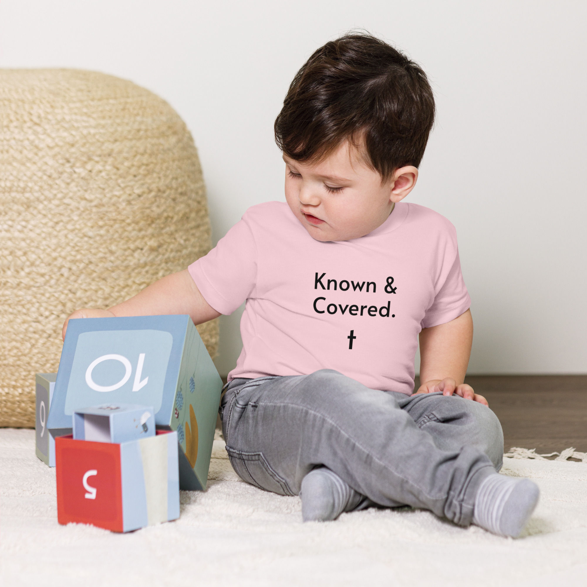 Christian Designs Known & Covered Baby Jersey Short Sleeve Tee