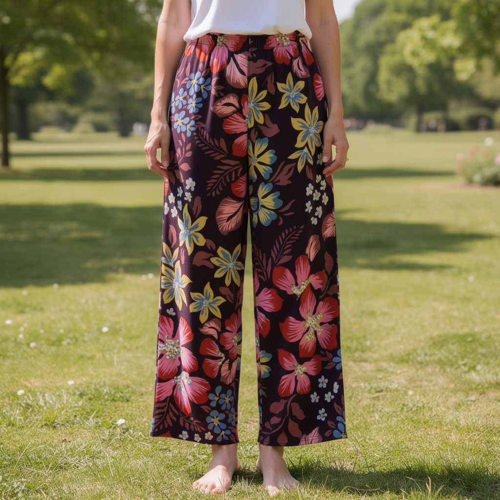 Floral Women's wide-leg pants
