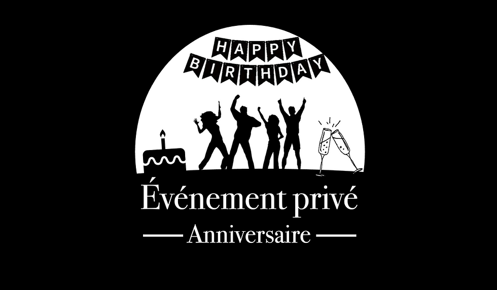Événement privé - Anniversaire