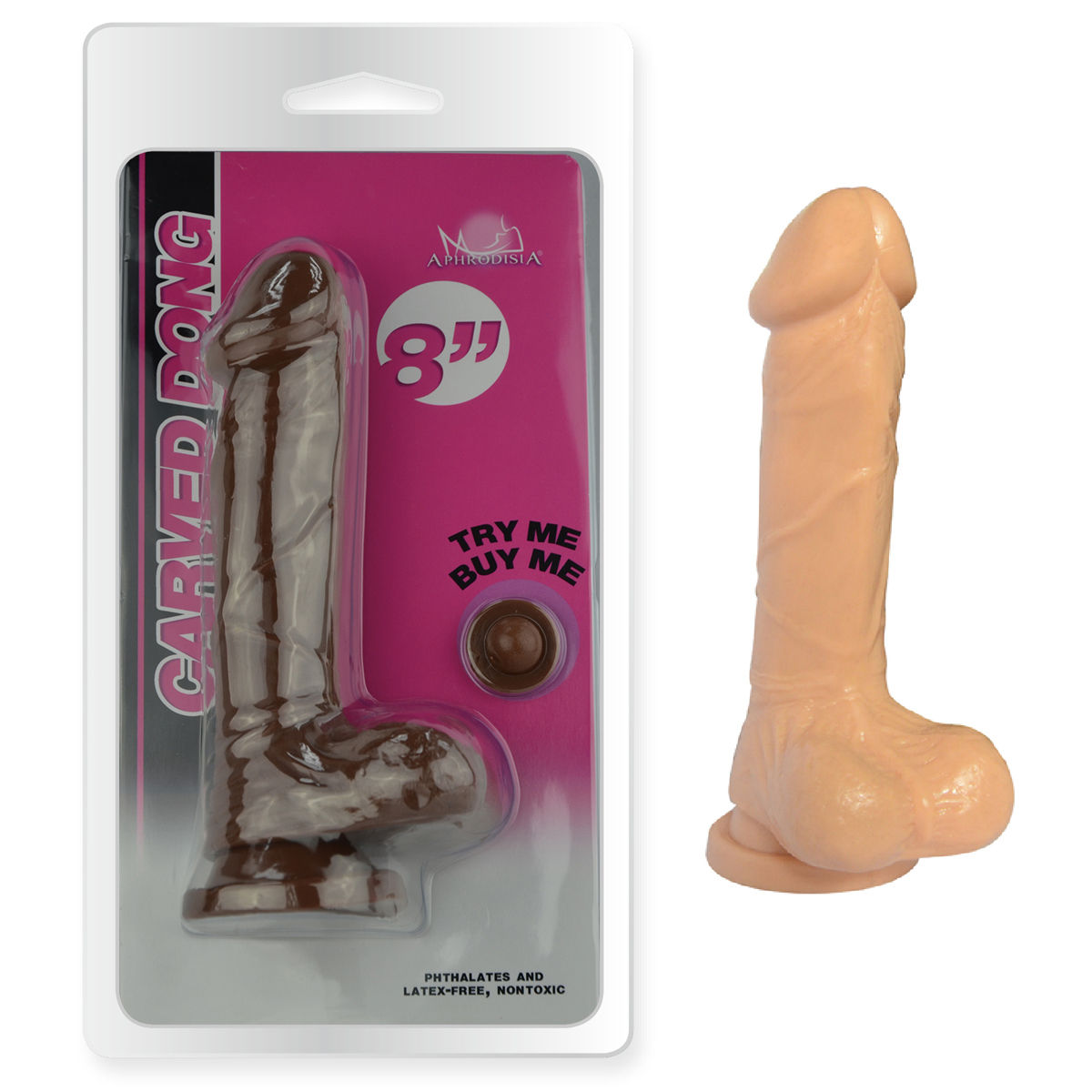 84004 Carved Dildo 8"