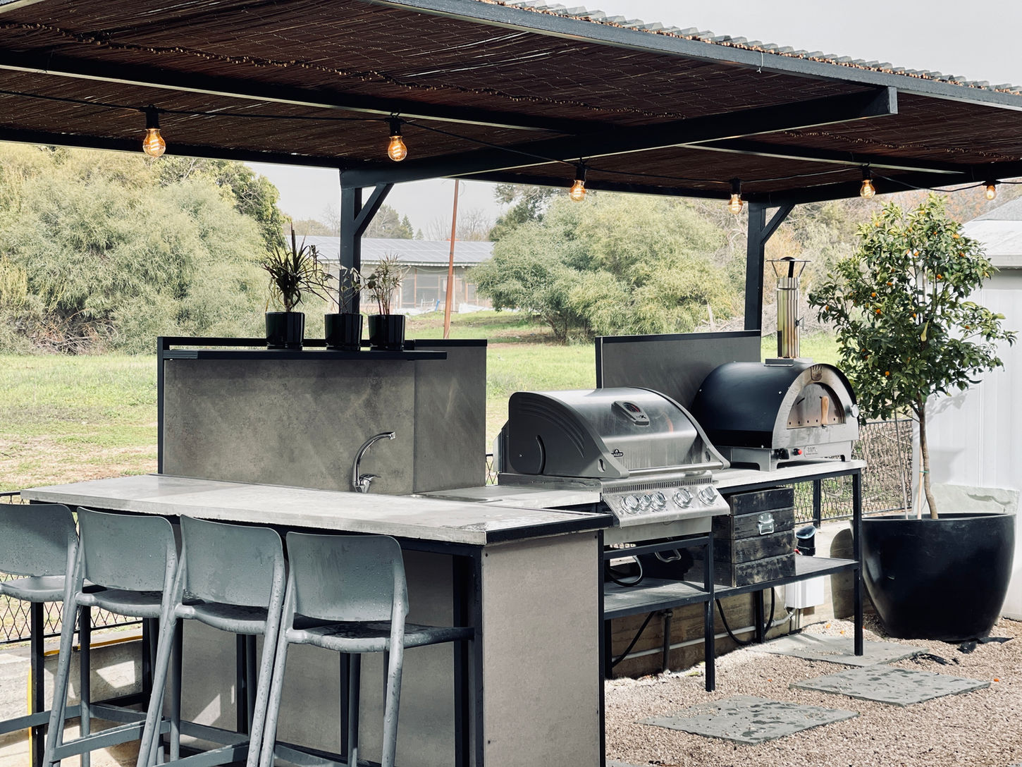 • Concrete and Metal