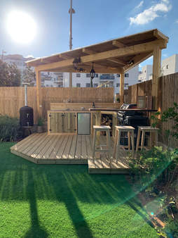 Outdoor kitchen HPL