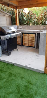 Microtopping outdoor Kitchen