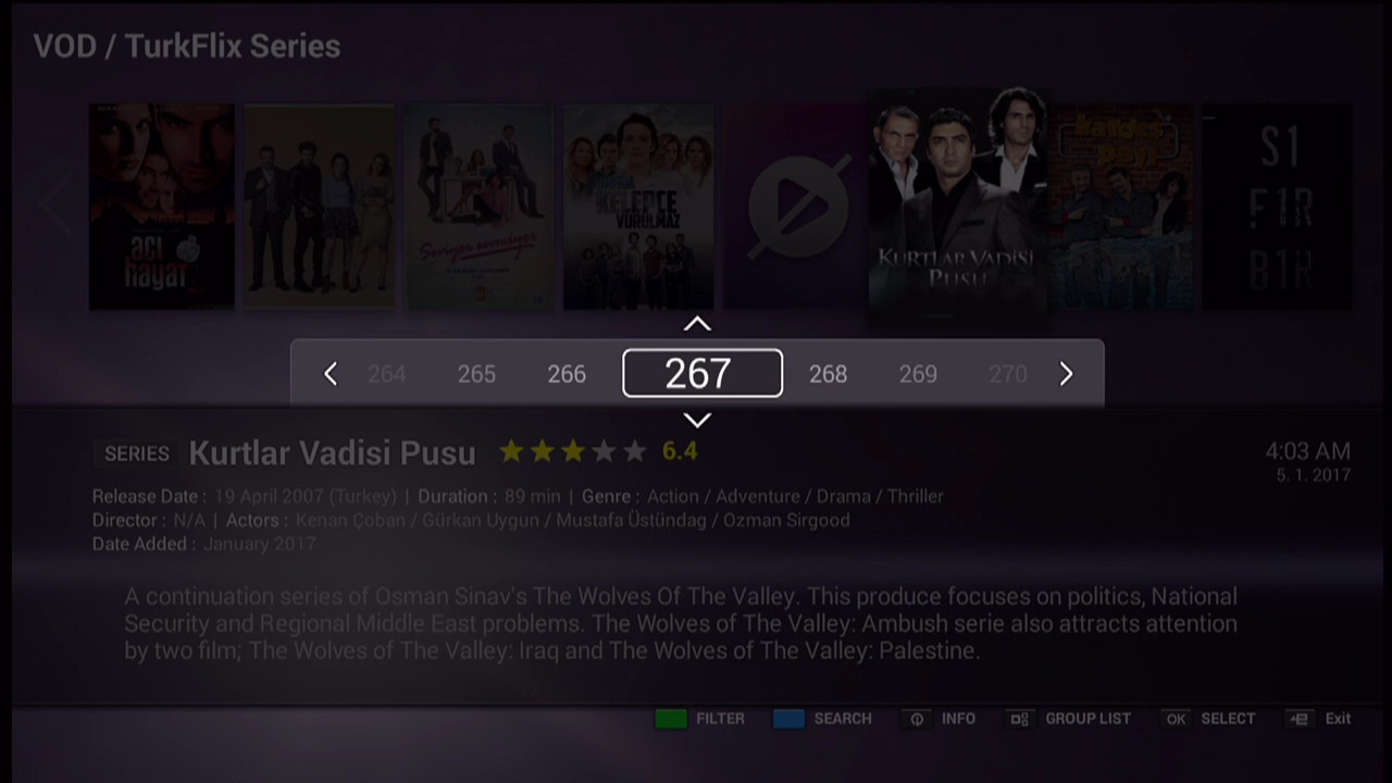 VOD Series Navigation