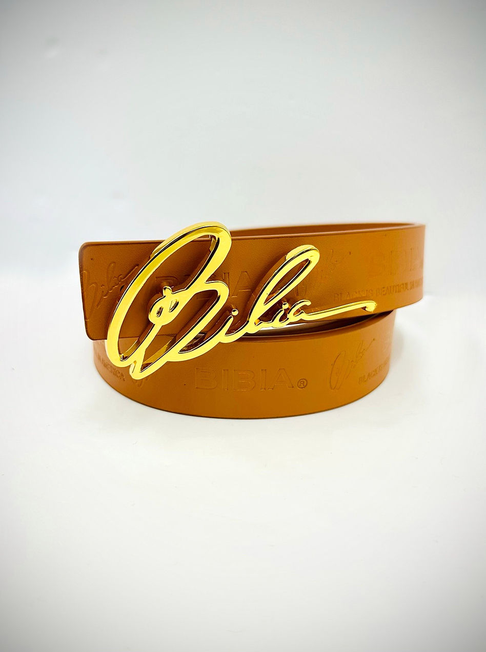 BIBIA Signature Gold Brown Belt