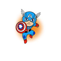 Captain America cartoon