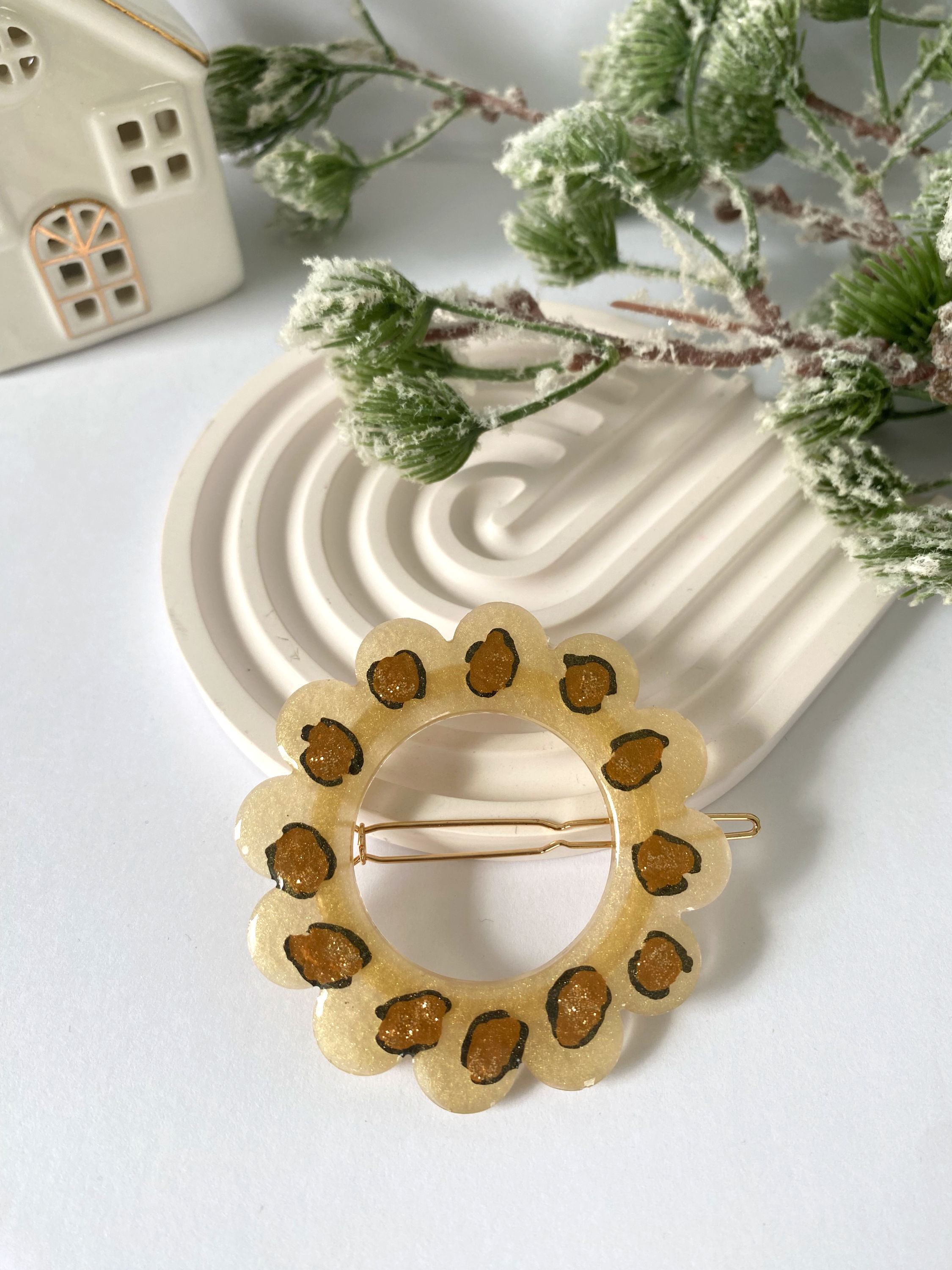 Barrette XXL Léopard