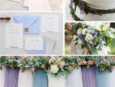 Wedding Colors: Grey and Periwinkle