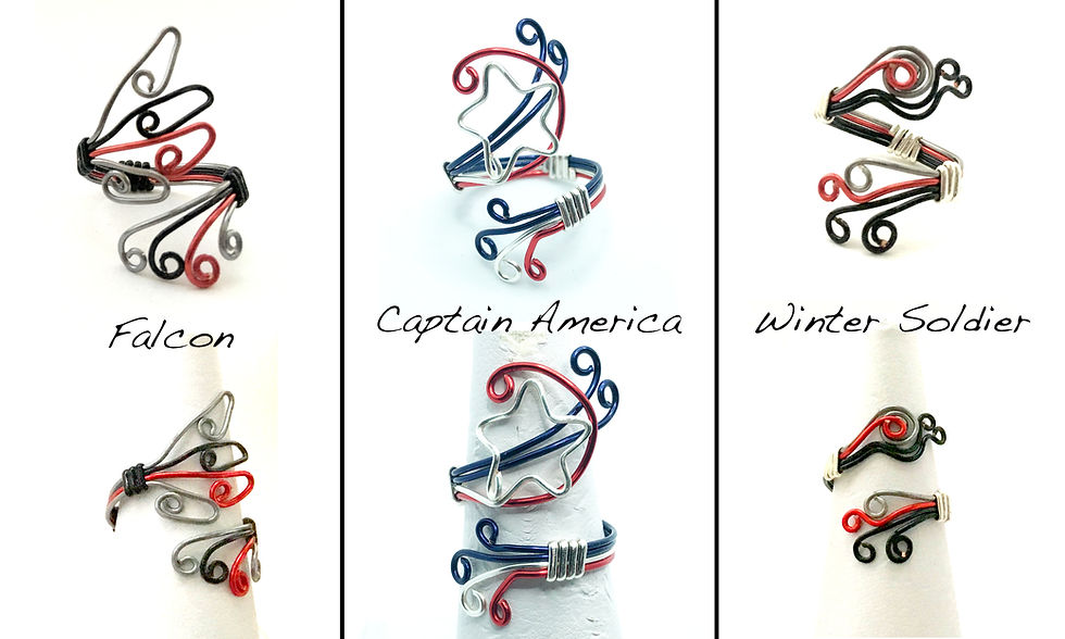 Thumbnail: Marvel Avengers Inspired Rings