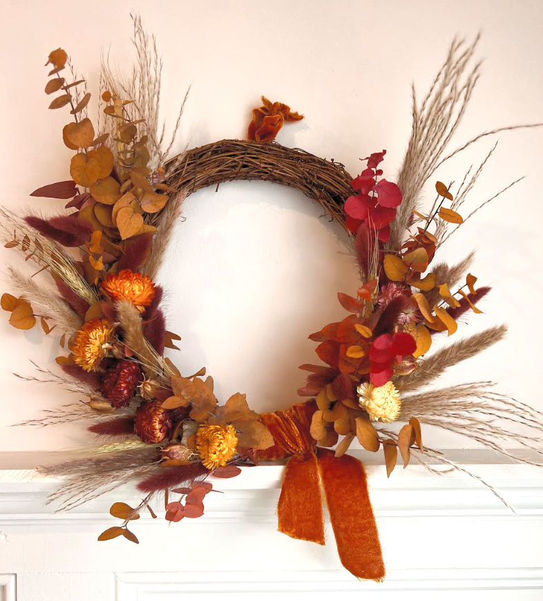 Seasonal Autumal Dried Wreath