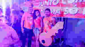 Prefeito Isaac Lima e a rainha do carnaval Milena Souza e rei momo Edvilson