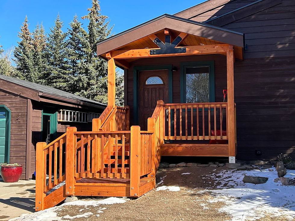 Entry Deck, Stairs, And Roof In Dillon