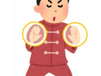 膝の痛みで階段の昇り降りが困難になった女性の症例を紹介する記事のイラスト