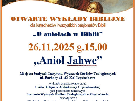 "Anioł Jahwe" - kolejny Otwarty Wykład Biblijny
