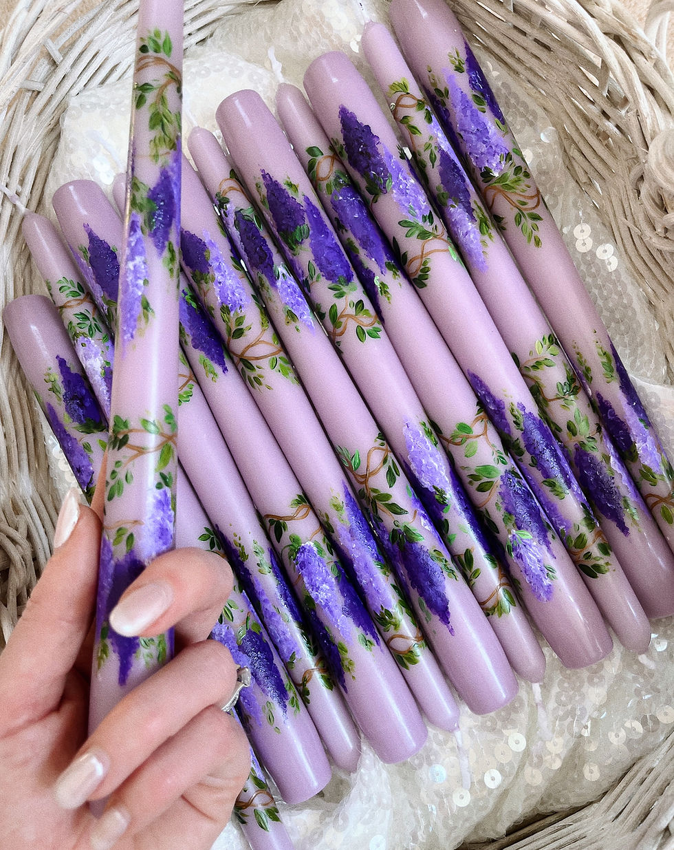 WISTERIA CANDLE PAIR