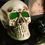 Thumbnail: 10 3/4" x 12 1/2" Giant Light-Up Skull Plastic Halloween Decoration