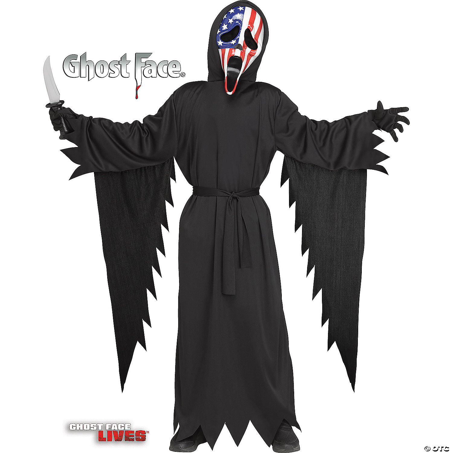 Kids Ghost Face Patriotic Costume