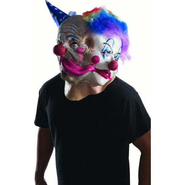 Thumbnail: Mr Hermorpho Adult Siamese Clown Head Overhead Latex Halloween Mask
