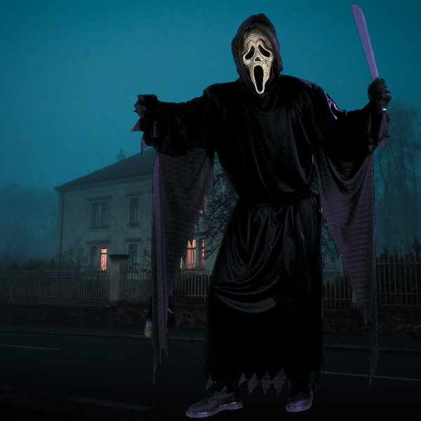 Teen Boy's Zombie Ghost Face Costume