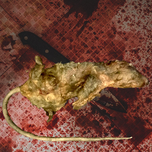 Animal Prop Large Rotting Rat