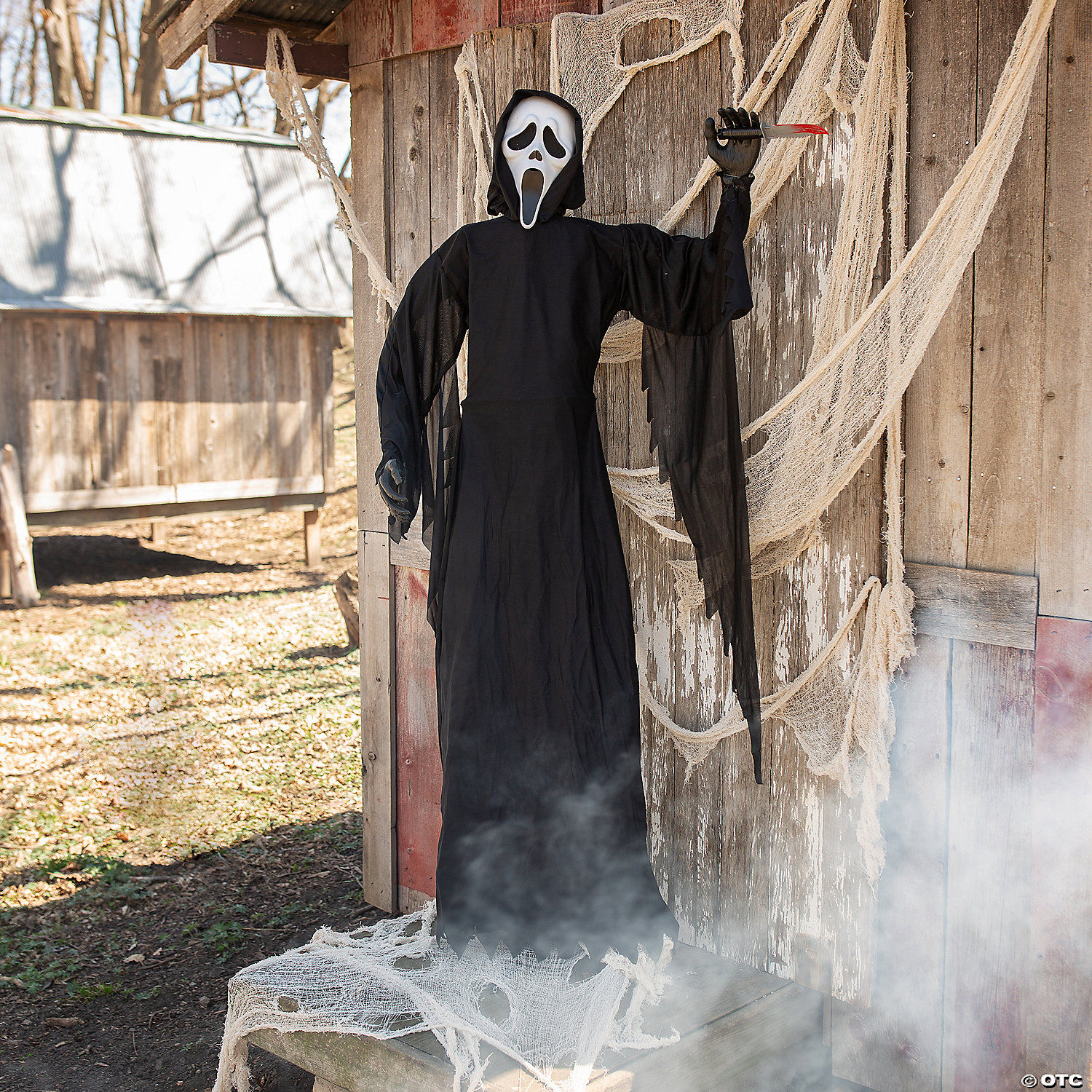 6 Ft. Scream™ Ghost Face® with Knife Halloween Decoration