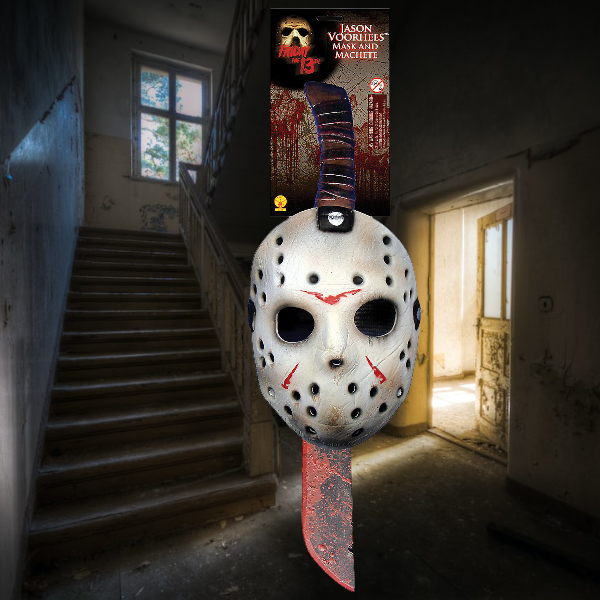 Friday the 13th Jason Voorhees Mask And Machete Kit