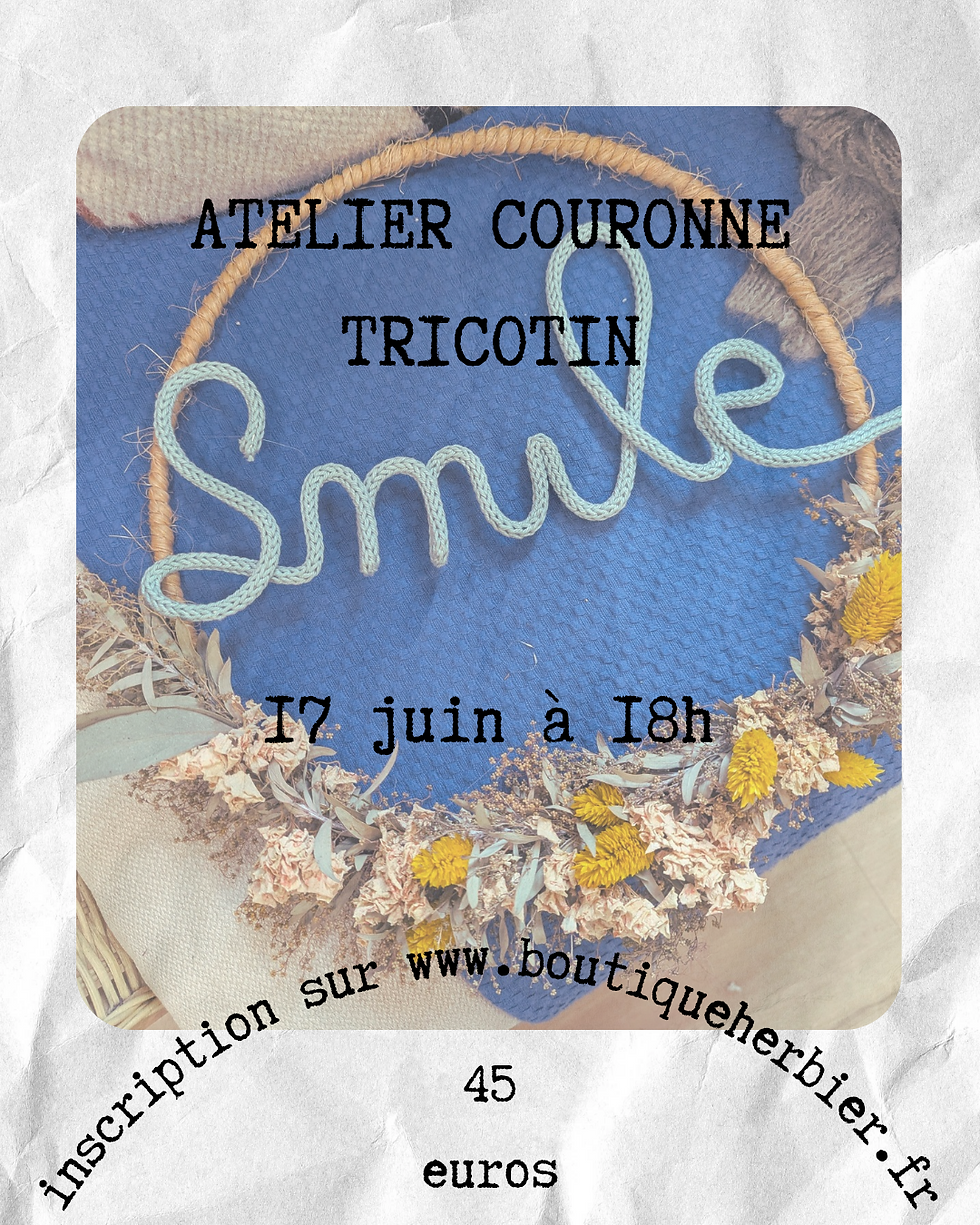 Atelier couronne Tricotin