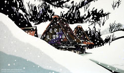 早春の雪