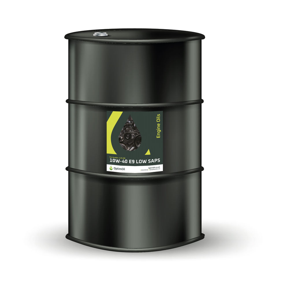 10W-40 E6/E7/E9 heavy duty engine oil container from OptimOil