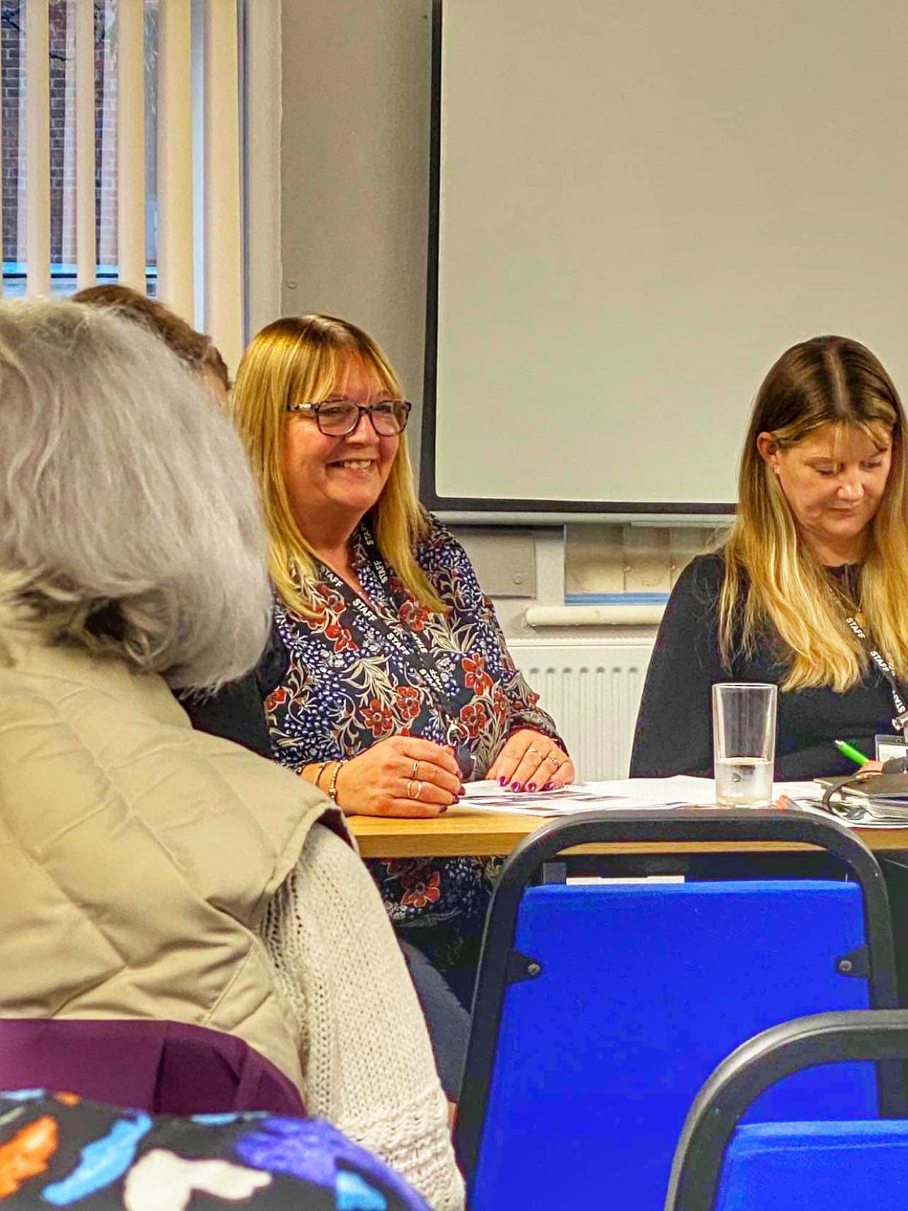 Denise Farman CEO Women's Aid NEL and the Treasurer at AGM 2023